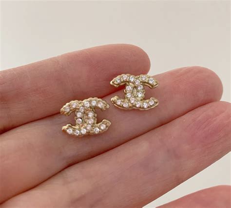 chanel mini vs medium cc earrings|Earrings .